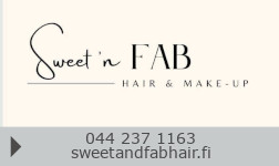 Sweet'N Fab Hair & Make-Up Avoin Yhtiö logo